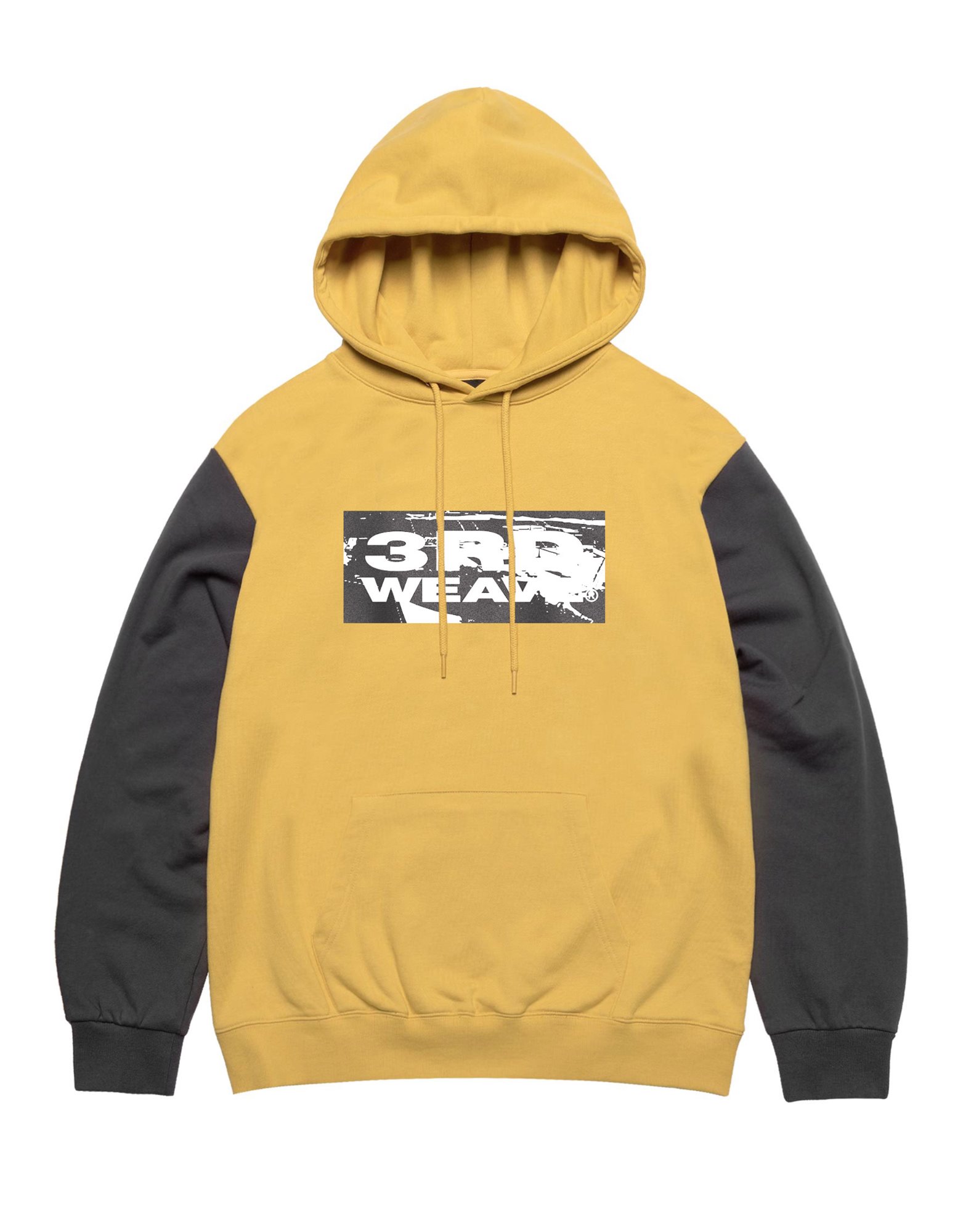COLOR COMBINATION HOODIE / YELLOW